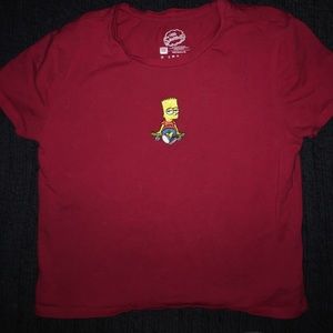 Red forever 21 Simpson’s shirt